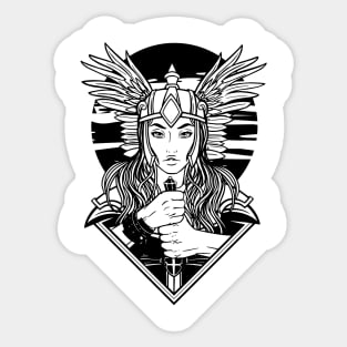 Valkyrie Illustration Sticker